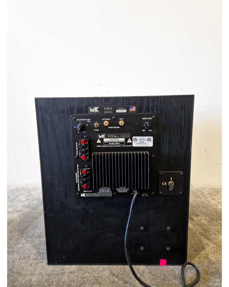 M&K V-75 MkII Black Subwoofer - Loud Buzzing Noise - Spares or Repair - Image 4