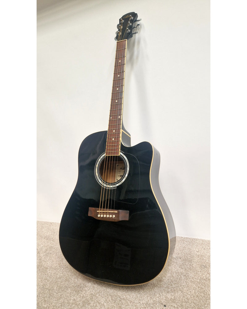 Aria AWN-15CBK - Acoustic Guitars - Black - Good - image 2