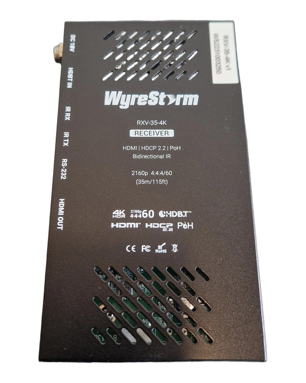 WyreStorm RXV-35-4K - Receiver - Black - Like New w/ Original Box