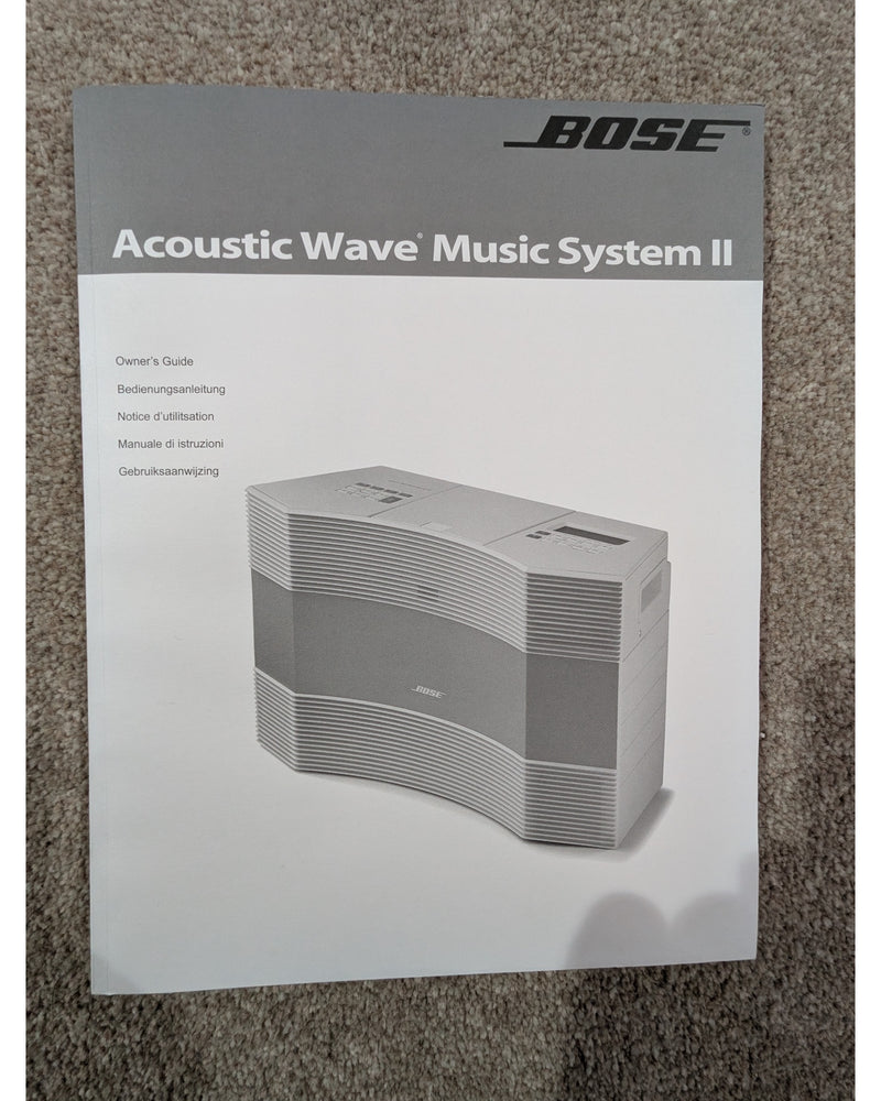 Bose Acoustic Wave Music System II - CD Player - Dark Grey/Black - Very Good w/ Manuals & Cables - image 13