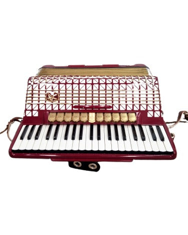 Hohner Atlantic IV Deluxe - Accordion - Red - Very Good w/ Hard Case
