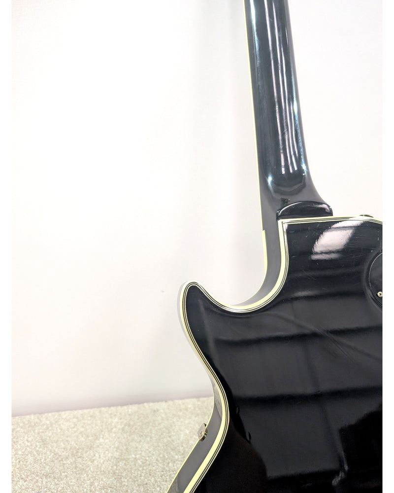 Burny Les Paul Custom  - MIC 2000s - Electric Guitar - Black - Good - image 3