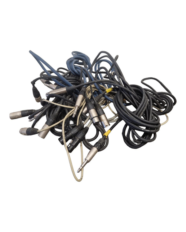 Job Lot OF Microphone Cables - X10 - Microphone Cable - Good