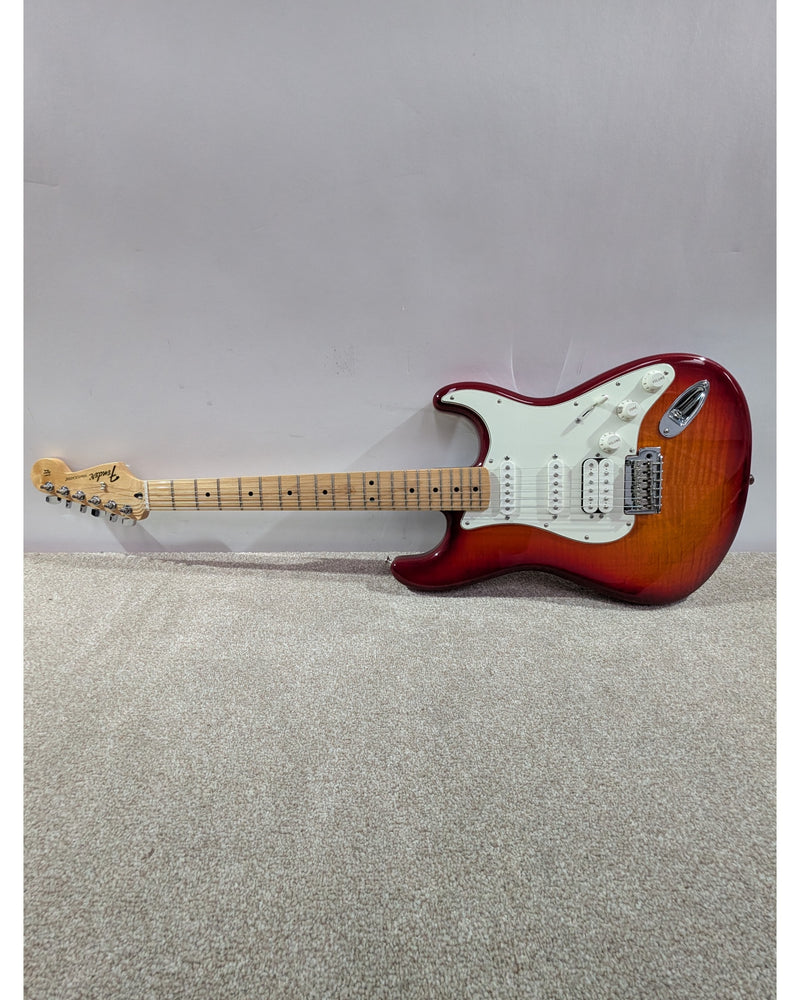 Fender Standard Stratocaster HSS Plus Top - Electric Guitar - Cherry Sunburst - Excellent w/ Hard Case - image 8