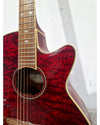 Washburn EA18TR Electro-Acoustic Guitar Red - Cutaway Design - Excellent - Photo 16
