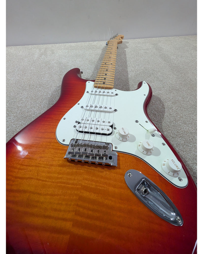 Fender Standard Stratocaster HSS Plus Top - Electric Guitar - Cherry Sunburst - Excellent w/ Hard Case - image 13