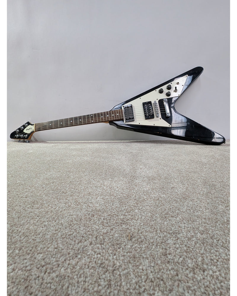 Epiphone 67 Flying V - Electric Guitar - Black - Good - image 7