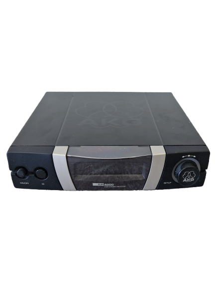 AKG SR 4000 Wireless Receiver – WMS 400 Series UHF Diversity System 835-865MHz - Very Good w/ original box