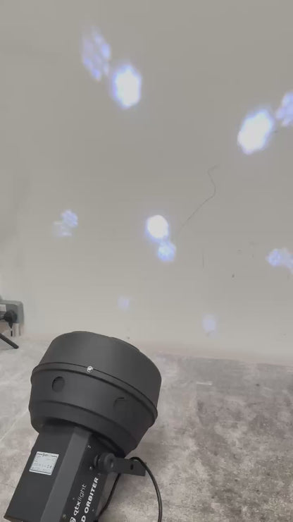 Qtx Light Led Orbiter Model 151.568 LED Lighting Effect - RGB Color Mixing, Sound Activation - Excellent w/ Original Box & Power Supply