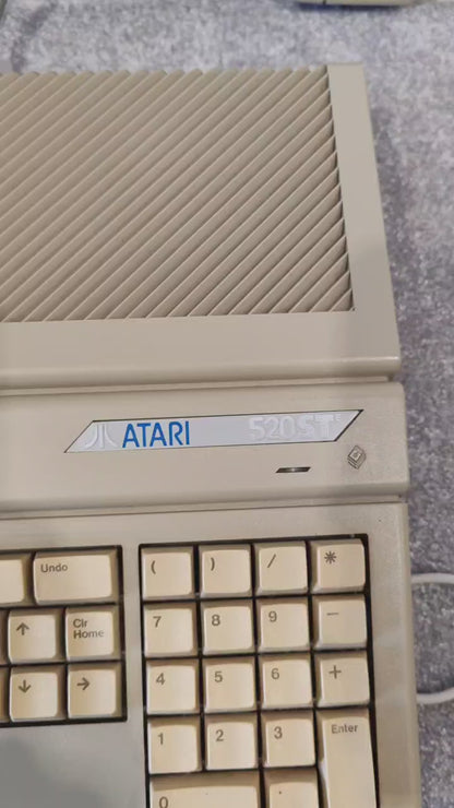 Atari 520 STE Music Production System w/ SM124 Monitor, 80MB Hard Drive, Mouse, Disks