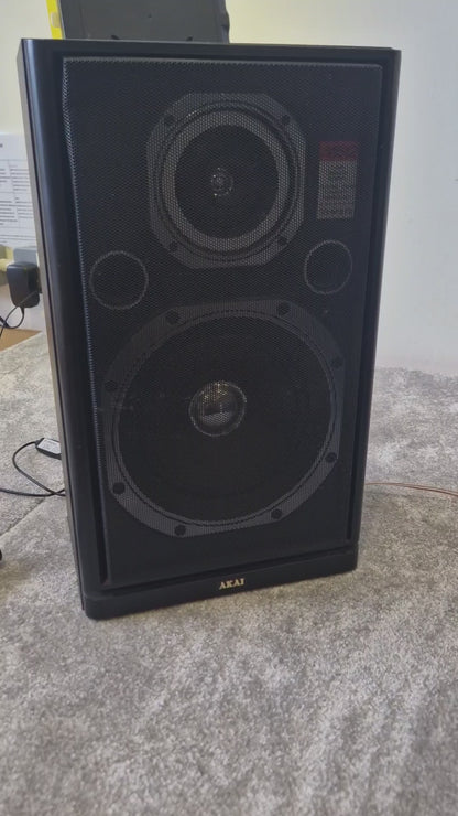 Akai SR-UM512 2-Way Speakers - Pair Black - Good