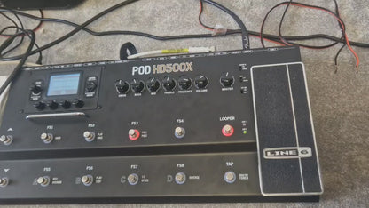 Line 6 POD HD500X - Multi-Effects/Amp Modeling Pedal - Excellent w/ Manual