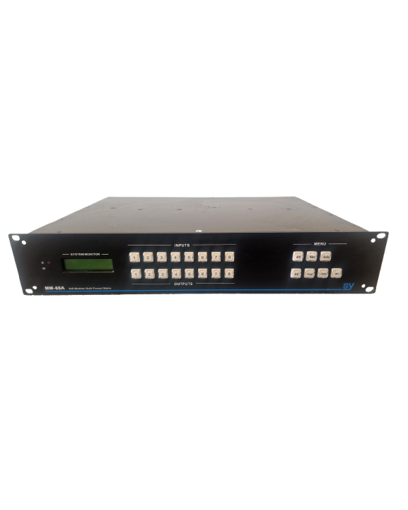 SY MM-88A Modular Matrix Switcher – 8x8 Multi-Format AV Routing - Good