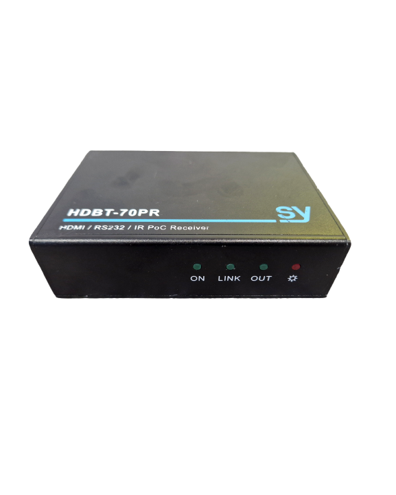 SY HDBT-70PR HDMI / RS232 / IR PoC Receiver – Very Good Condition