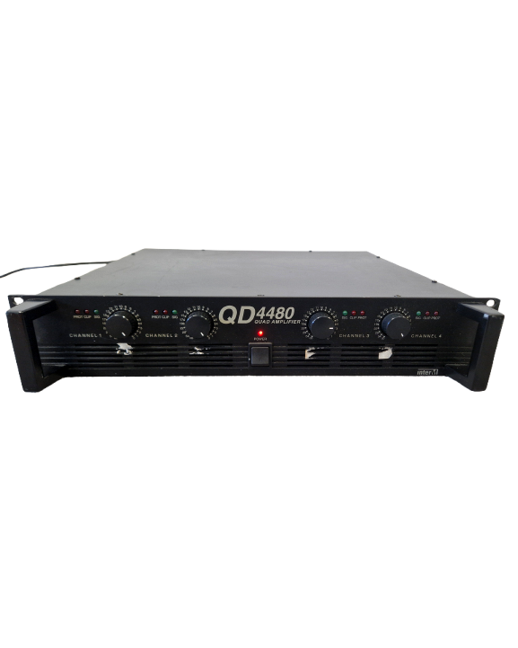 InterM QD4480 Quad Amplifier – 4x80W @ 8Ω – Good