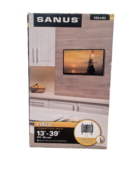 Sanus VSL4-B2 - Adjustable Speaker Stands - Like New w/ Original Box & Manuals