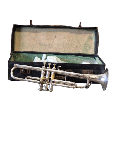 Miraphone Silver Trumpet - Bb Trumpet - Fair w/ Hard Case