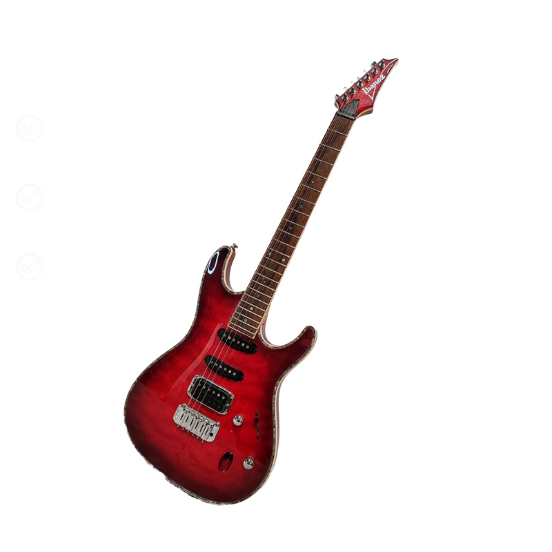 Ibanez SA360QM Electric Guitar - Red - With Hard Case - Image 1