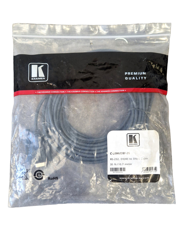 Kramer C-D9M/D9F-35 RS-232 Control Cable - 35ft - Like New w/ Original Packaging