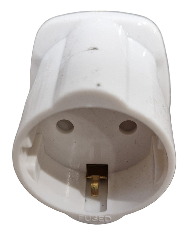EU to UK Plug Adapter - Converts EU Plugs to UK Outlets - Excellent