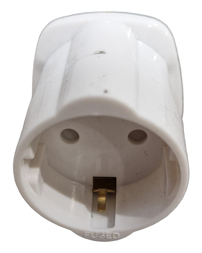 EU to UK Plug Adapter - Converts EU Plugs to UK Outlets - Excellent - image 1