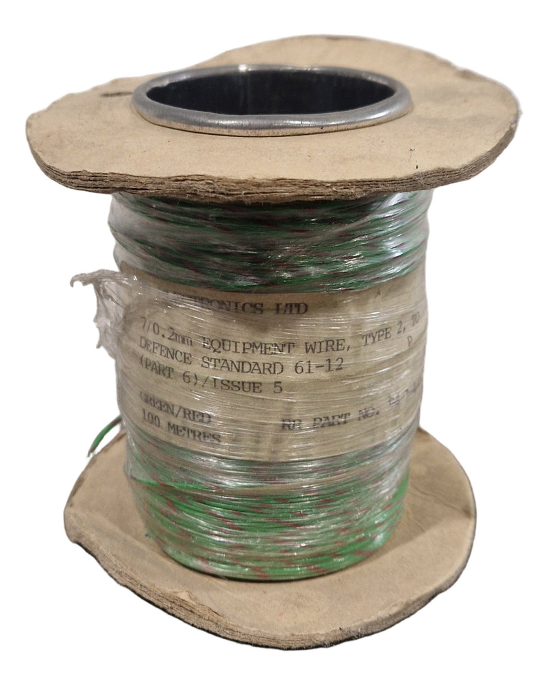 RR Electronics 7/0.2mm Equipment Wire Type 2 Green And Red 100 Metres - High-Quality Insulation - Excellent - image 1