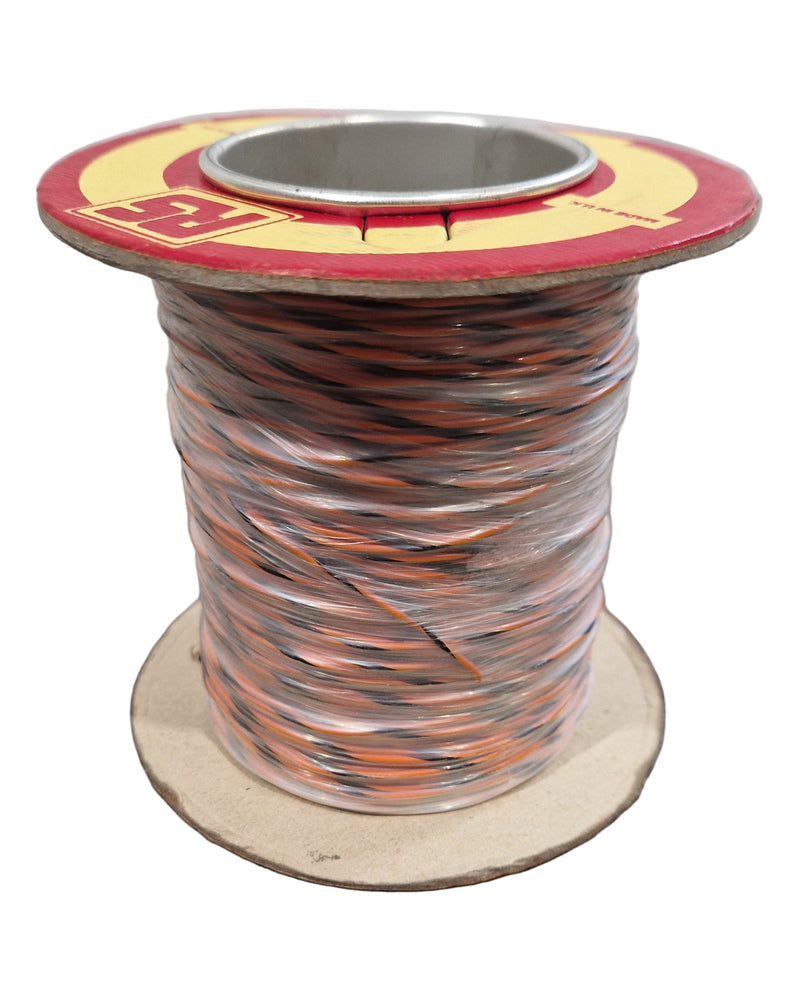 RS 7/0.2mm Equipment Wire Type 2 Orange And Black 100 Metres - Durable Insulation - Excellent - image 1