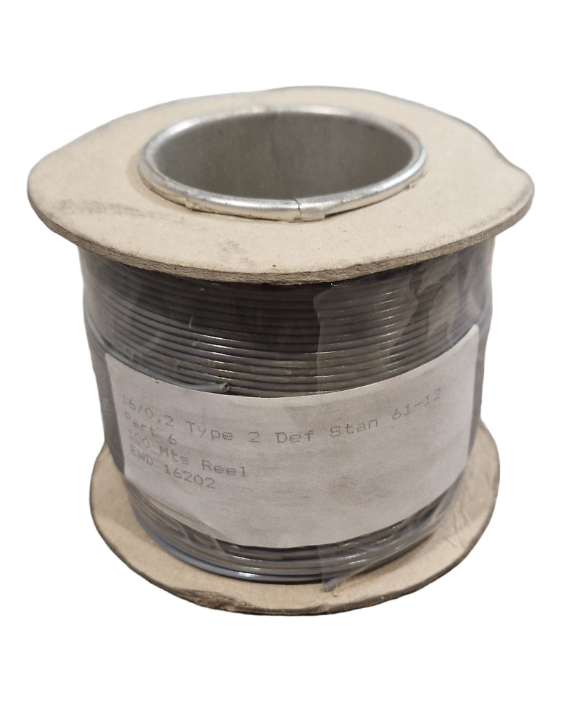 Def Spec 16/0.2mm Equipment Wire Type 2 Grey 100 Metres - Durable Industrial Wiring - Excellent - image 1