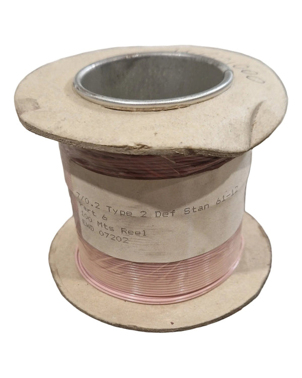Def Spec 7/0.2mm Equipment Wire Type 2 Pink 100 Metres - Durable Insulation - Excellent