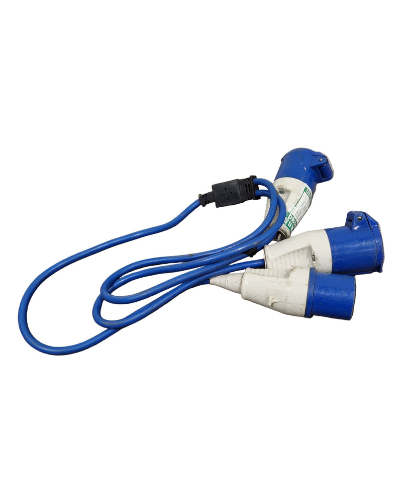 Commando IEC60309 Single Male to 2 Female - Multi-Connection Adapter - Good - image 1