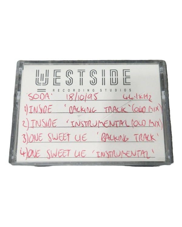 Soda - Britpop Band Collectible AMPEX DAT “Backing Tracks 3” - Excellent w/ Original Master Label & Studio Notes