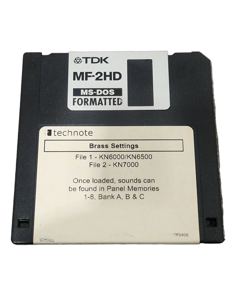 Technote TDk Brass Settings For Technics Kn6000-7000 - Custom Sound Library - Excellent - image 1