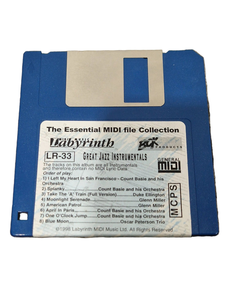 Technics Great Jazz Instruments Floppy Disc - Vintage Sound Library - Excellent - image 1
