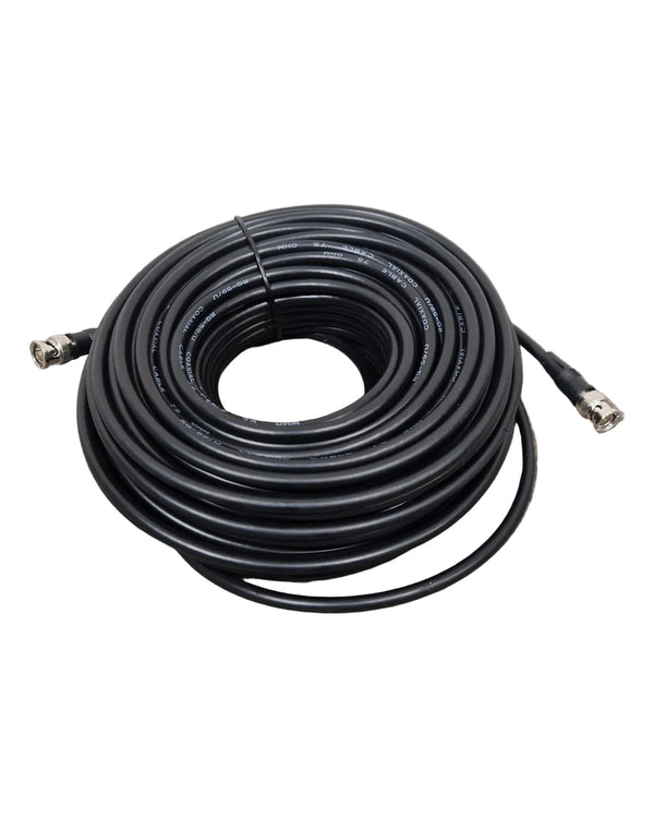 50FT Coaxial Cable Black 75 Ohms - High-Performance Signal Transfer - Excellent
