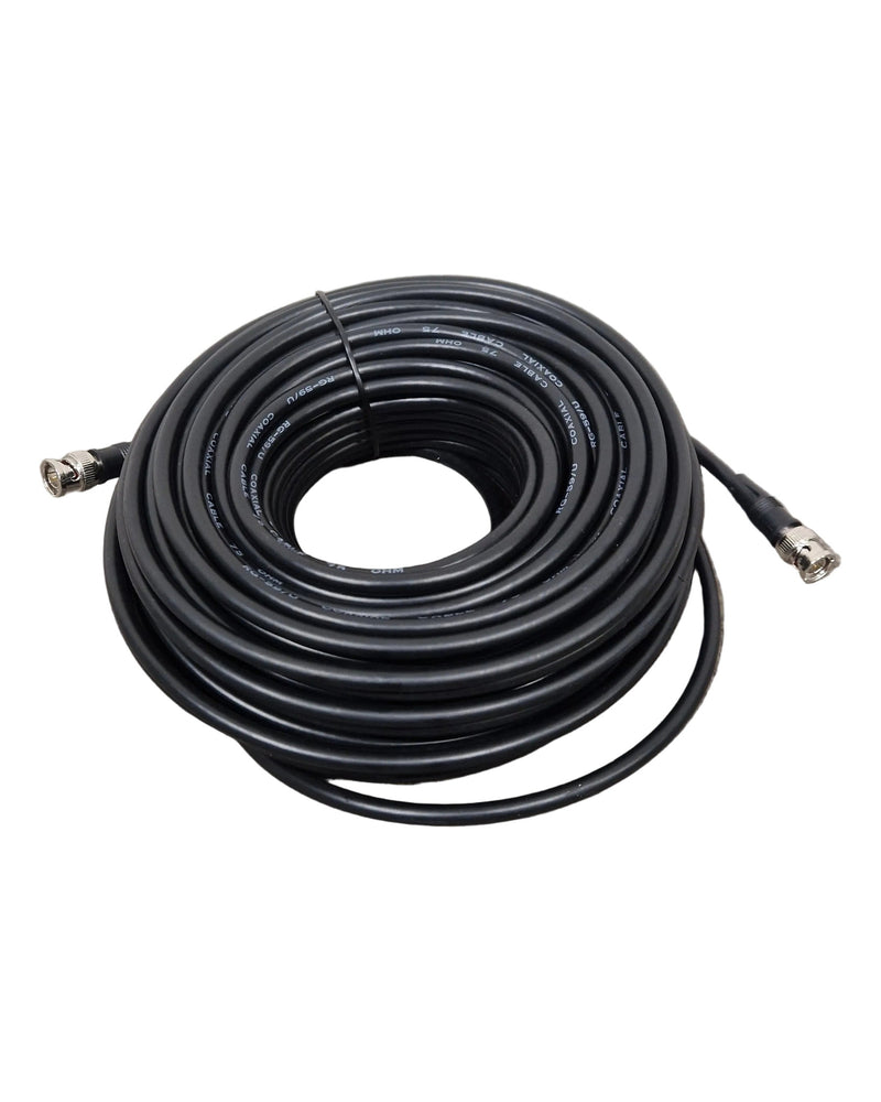 50FT Coaxial Cable Black 75 Ohms - High-Performance Signal Transfer - Excellent - image 1