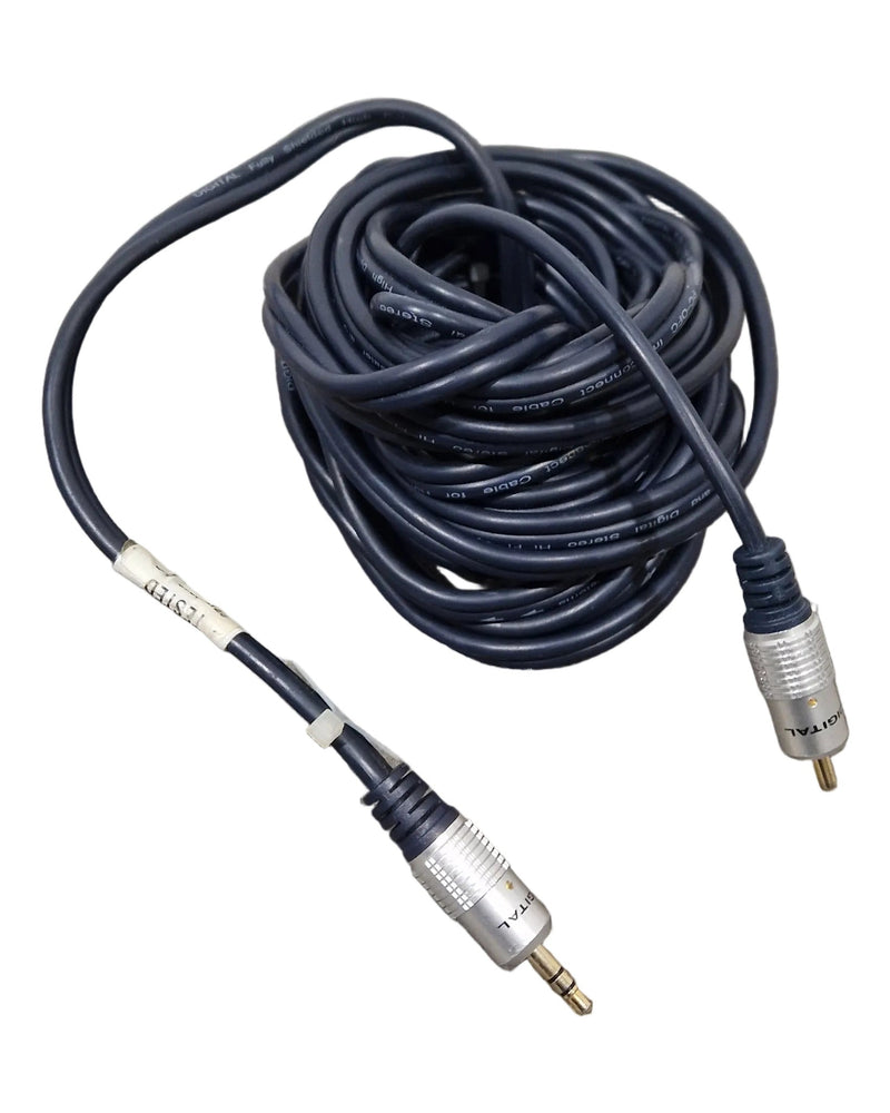 High Quality Dark Blue RCA TO 3.5mm Cable 12FT - Premium Audio Connection - Excellent - image 1