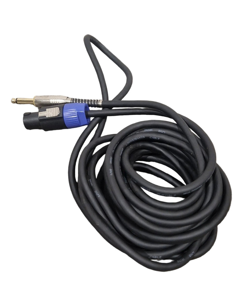 18FT Black Speakon TO Jack Cable Audio Cable - Durable Construction - Excellent - image 1